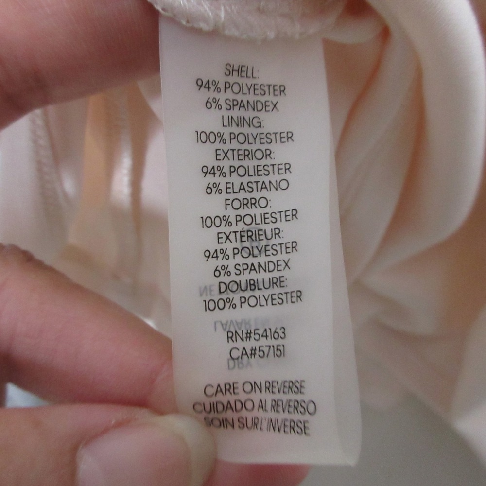 Calvin Klein Dress 14 Pink Ruffle Hem High Low Mermaid Cocktail Event READ NWT - Picture 6 of 14